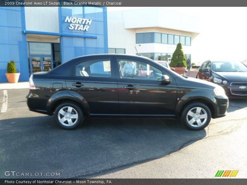 Black Granite Metallic / Charcoal 2009 Chevrolet Aveo LT Sedan