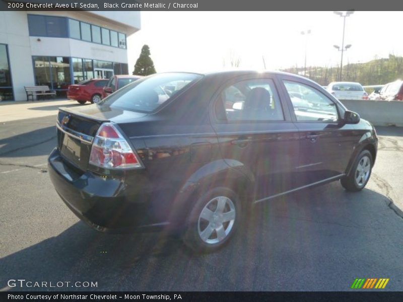 Black Granite Metallic / Charcoal 2009 Chevrolet Aveo LT Sedan