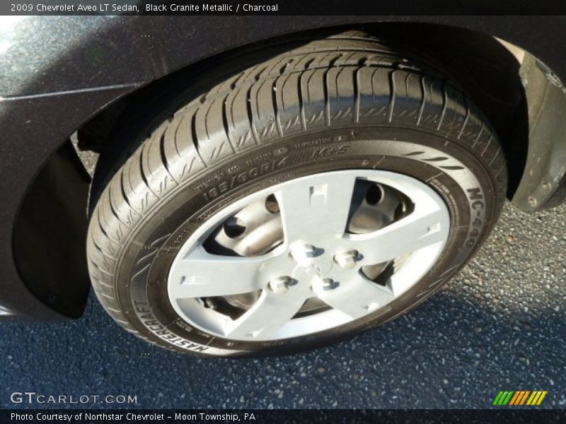 Black Granite Metallic / Charcoal 2009 Chevrolet Aveo LT Sedan