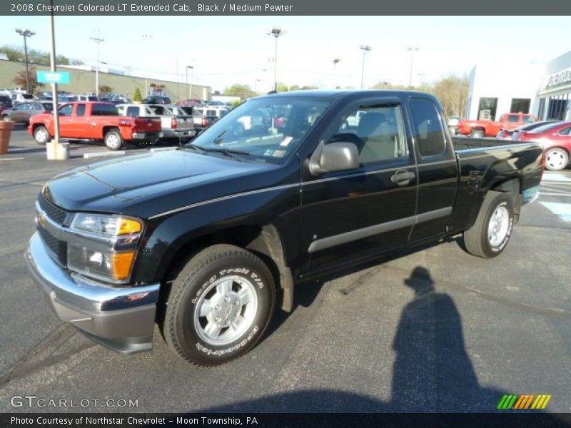 Black / Medium Pewter 2008 Chevrolet Colorado LT Extended Cab