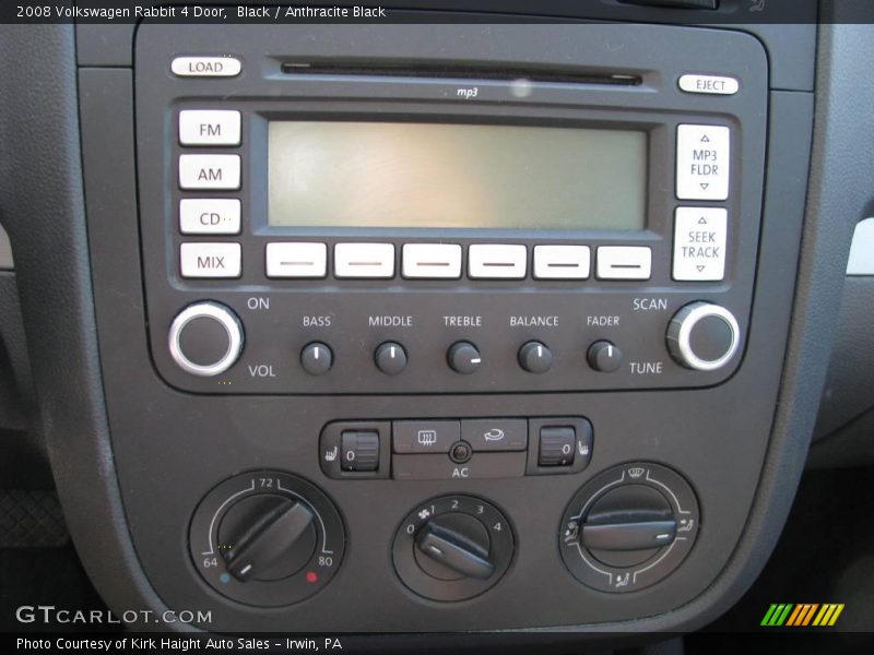 Black / Anthracite Black 2008 Volkswagen Rabbit 4 Door