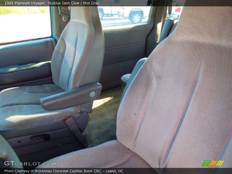 Skyblue Satin Glow / Mist Gray 1993 Plymouth Voyager