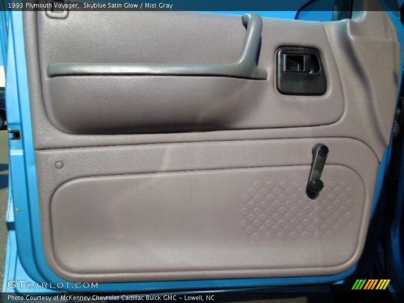 Skyblue Satin Glow / Mist Gray 1993 Plymouth Voyager