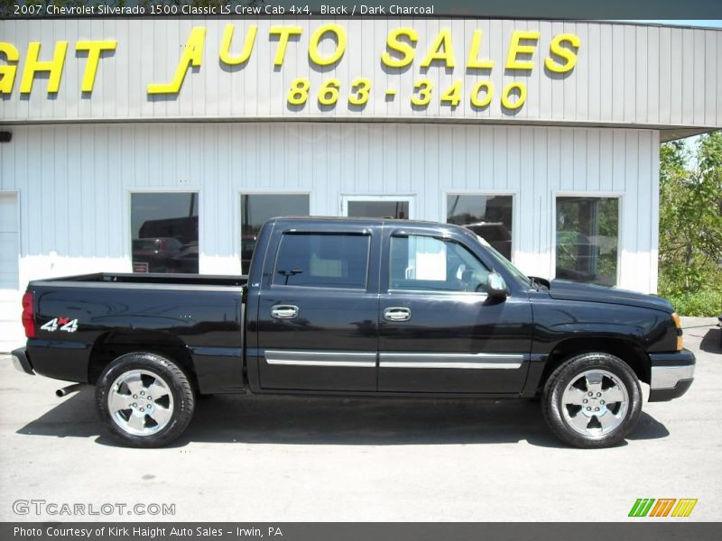 Black / Dark Charcoal 2007 Chevrolet Silverado 1500 Classic LS Crew Cab 4x4