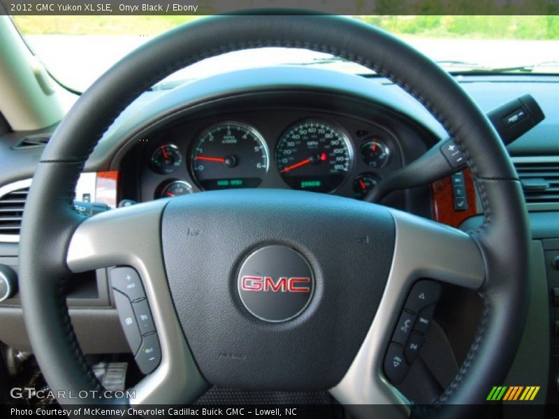 Onyx Black / Ebony 2012 GMC Yukon XL SLE
