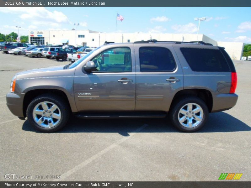 Mocha Steel Metallic / Light Tan 2012 GMC Yukon SLT