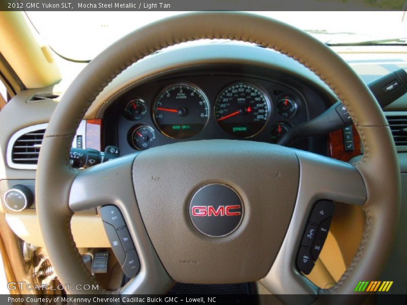 Mocha Steel Metallic / Light Tan 2012 GMC Yukon SLT