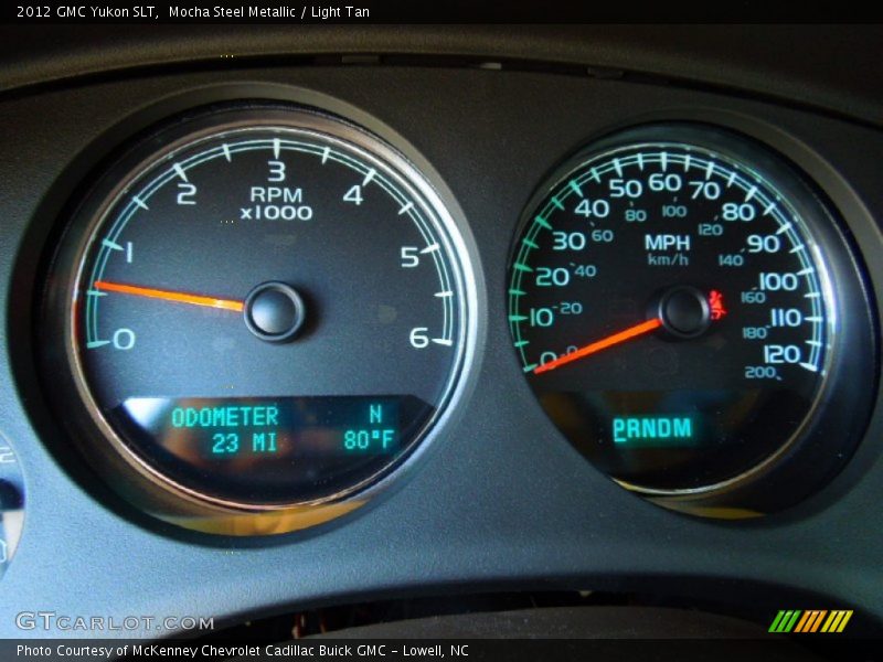 Mocha Steel Metallic / Light Tan 2012 GMC Yukon SLT