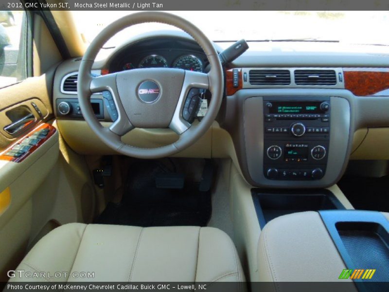 Mocha Steel Metallic / Light Tan 2012 GMC Yukon SLT