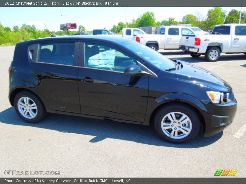 Black / Jet Black/Dark Titanium 2012 Chevrolet Sonic LS Hatch