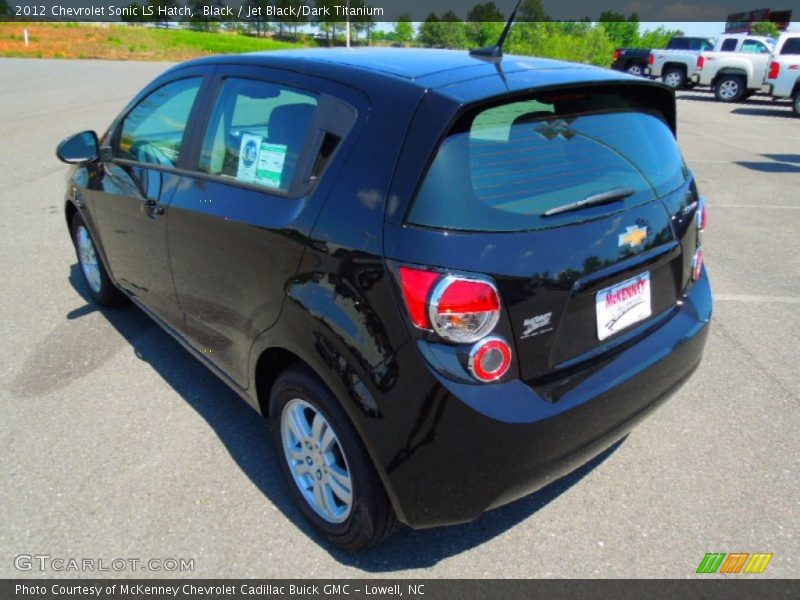 Black / Jet Black/Dark Titanium 2012 Chevrolet Sonic LS Hatch