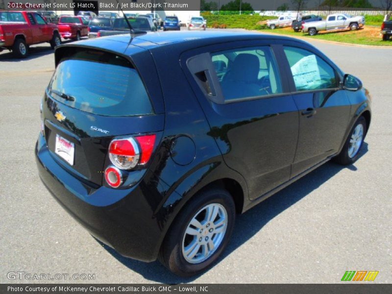 Black / Jet Black/Dark Titanium 2012 Chevrolet Sonic LS Hatch