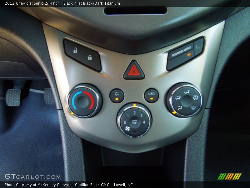 Black / Jet Black/Dark Titanium 2012 Chevrolet Sonic LS Hatch