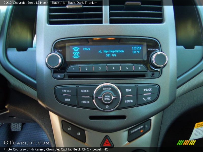 Black / Jet Black/Dark Titanium 2012 Chevrolet Sonic LS Hatch
