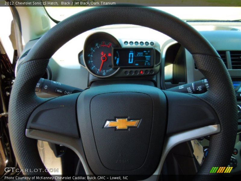 Black / Jet Black/Dark Titanium 2012 Chevrolet Sonic LS Hatch