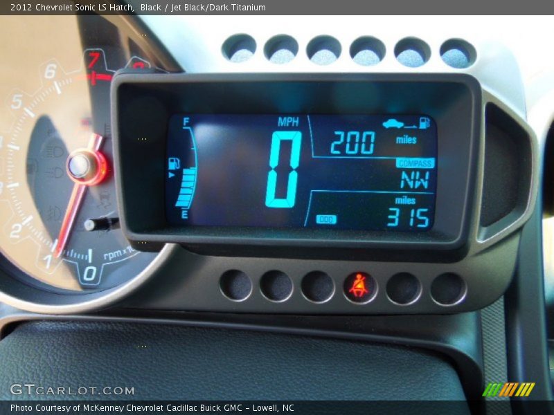 Black / Jet Black/Dark Titanium 2012 Chevrolet Sonic LS Hatch