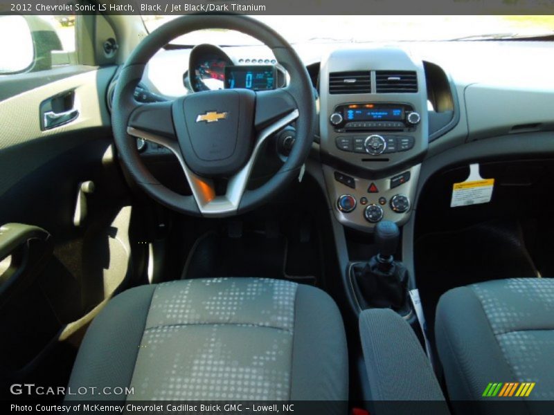 Black / Jet Black/Dark Titanium 2012 Chevrolet Sonic LS Hatch