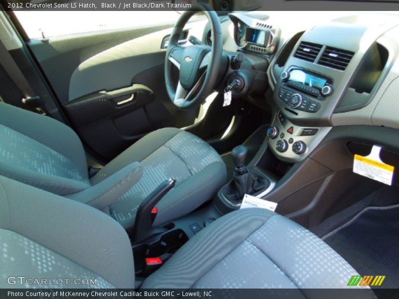 Black / Jet Black/Dark Titanium 2012 Chevrolet Sonic LS Hatch