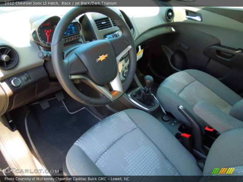 Jet Black/Dark Titanium Interior - 2012 Sonic LS Hatch 