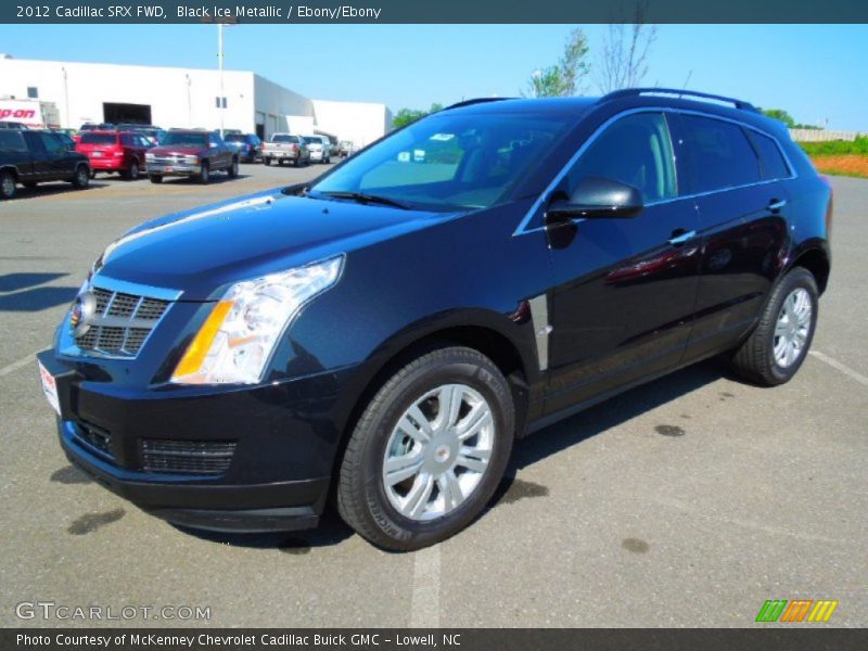 Black Ice Metallic / Ebony/Ebony 2012 Cadillac SRX FWD