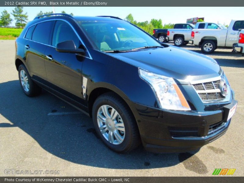 Black Ice Metallic / Ebony/Ebony 2012 Cadillac SRX FWD