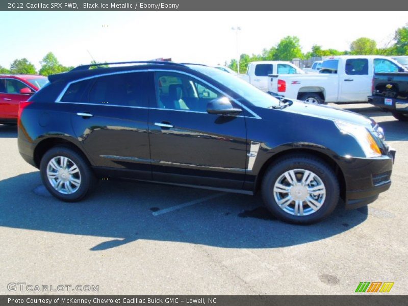 Black Ice Metallic / Ebony/Ebony 2012 Cadillac SRX FWD