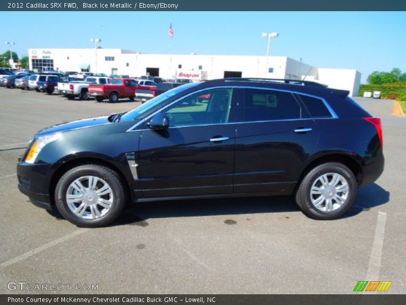 Black Ice Metallic / Ebony/Ebony 2012 Cadillac SRX FWD