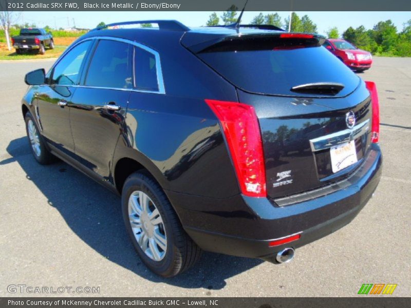 Black Ice Metallic / Ebony/Ebony 2012 Cadillac SRX FWD