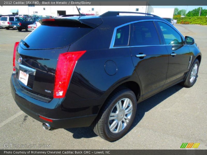 Black Ice Metallic / Ebony/Ebony 2012 Cadillac SRX FWD