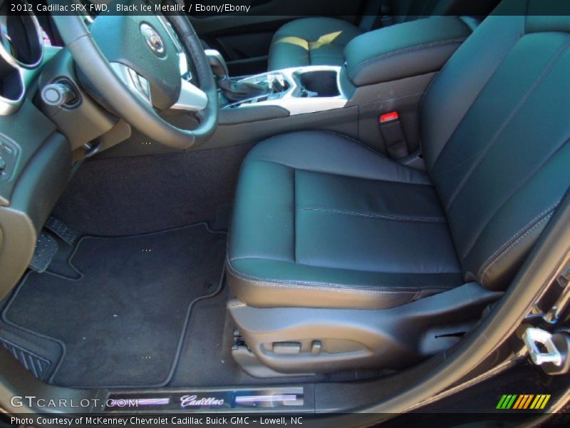 Black Ice Metallic / Ebony/Ebony 2012 Cadillac SRX FWD