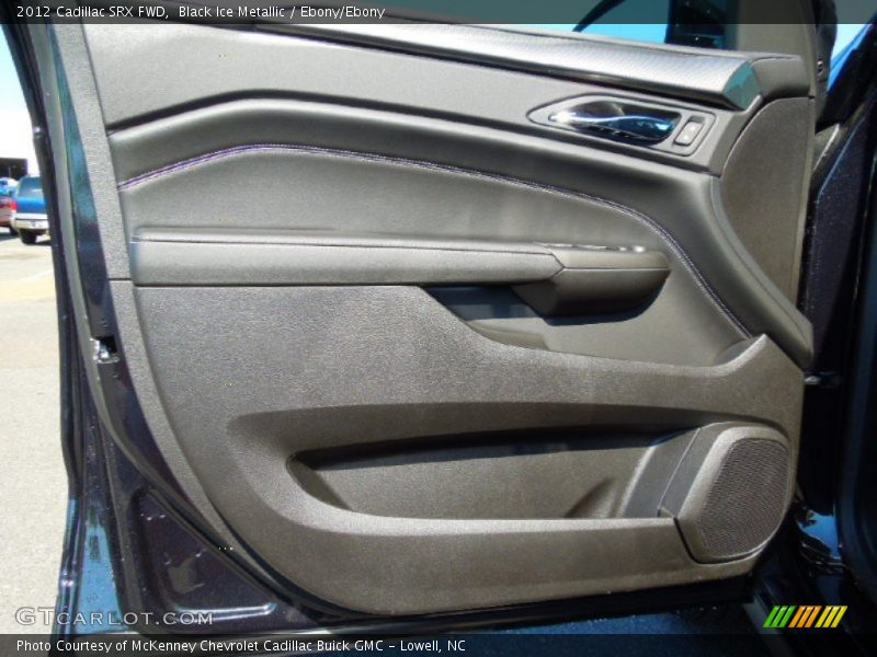 Black Ice Metallic / Ebony/Ebony 2012 Cadillac SRX FWD