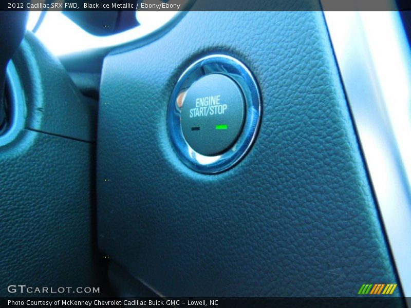 Black Ice Metallic / Ebony/Ebony 2012 Cadillac SRX FWD
