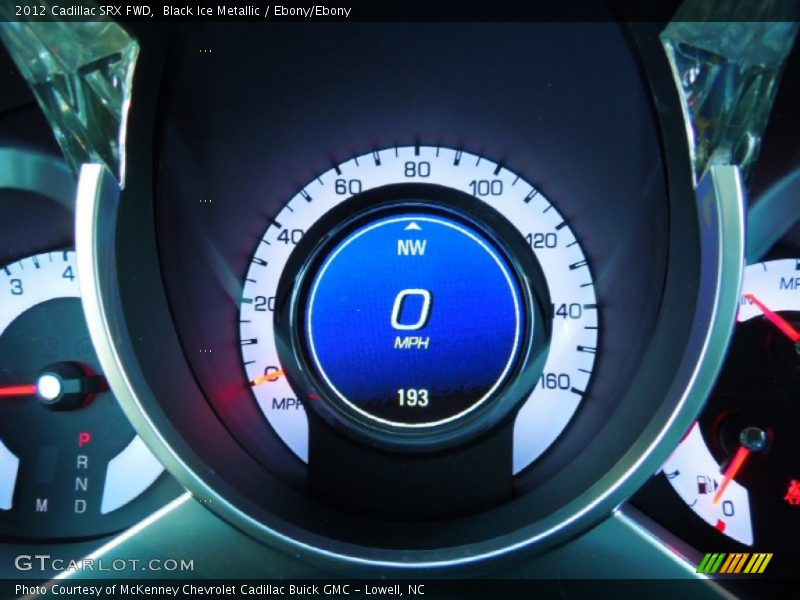 Black Ice Metallic / Ebony/Ebony 2012 Cadillac SRX FWD