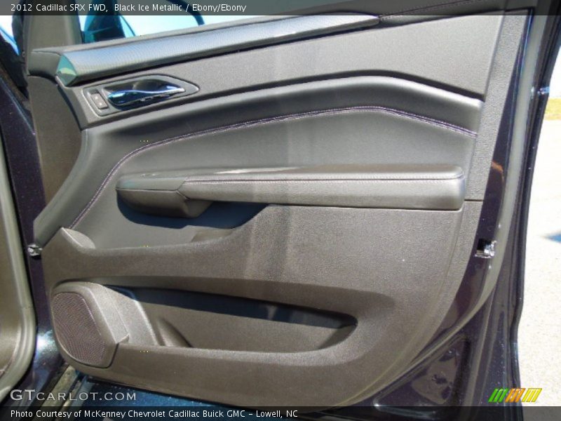 Black Ice Metallic / Ebony/Ebony 2012 Cadillac SRX FWD