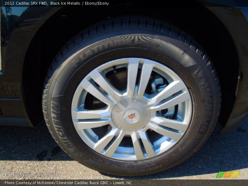 Black Ice Metallic / Ebony/Ebony 2012 Cadillac SRX FWD