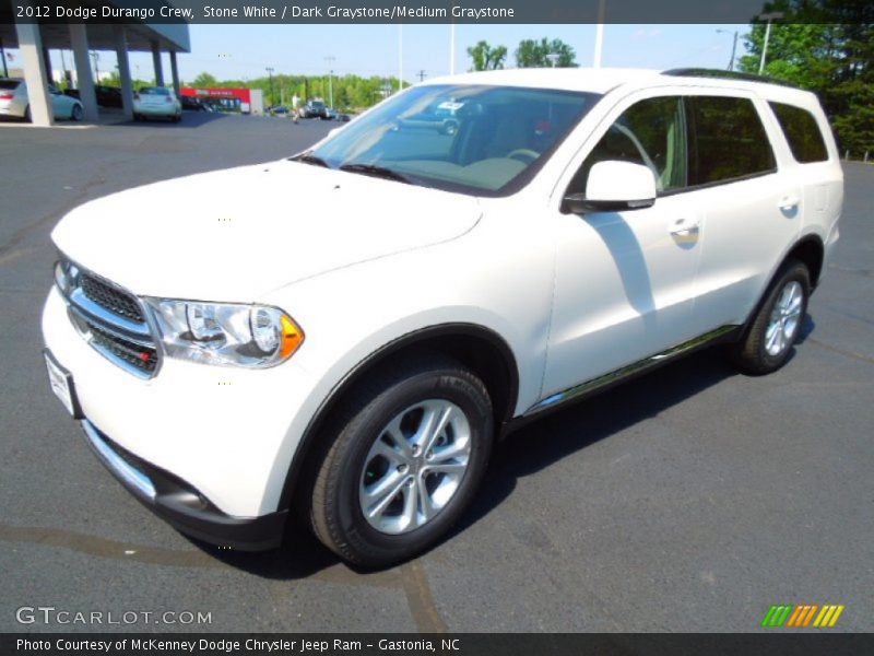 Stone White / Dark Graystone/Medium Graystone 2012 Dodge Durango Crew
