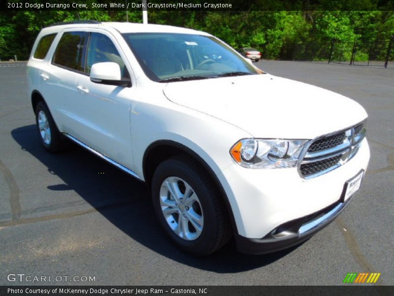 Stone White / Dark Graystone/Medium Graystone 2012 Dodge Durango Crew