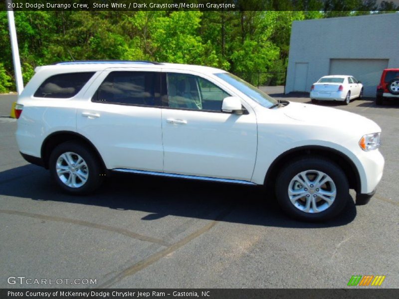 Stone White / Dark Graystone/Medium Graystone 2012 Dodge Durango Crew