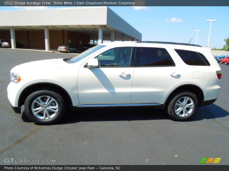 Stone White / Dark Graystone/Medium Graystone 2012 Dodge Durango Crew