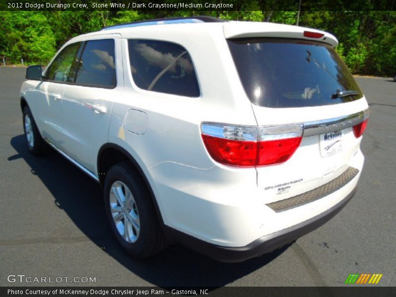 Stone White / Dark Graystone/Medium Graystone 2012 Dodge Durango Crew