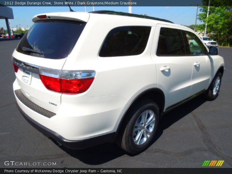 Stone White / Dark Graystone/Medium Graystone 2012 Dodge Durango Crew