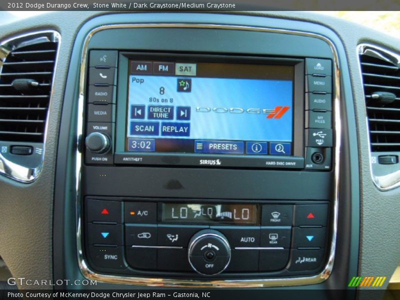 Stone White / Dark Graystone/Medium Graystone 2012 Dodge Durango Crew
