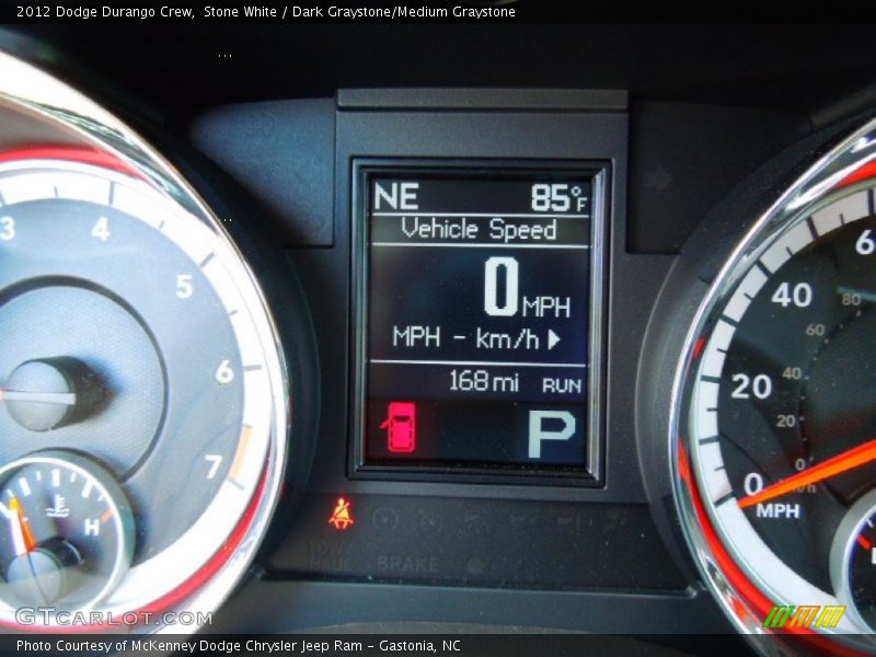 Stone White / Dark Graystone/Medium Graystone 2012 Dodge Durango Crew