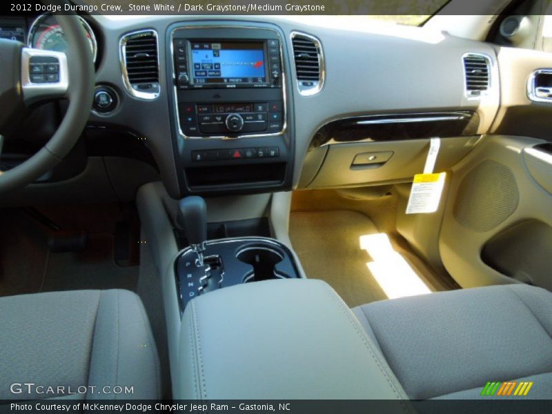 Stone White / Dark Graystone/Medium Graystone 2012 Dodge Durango Crew