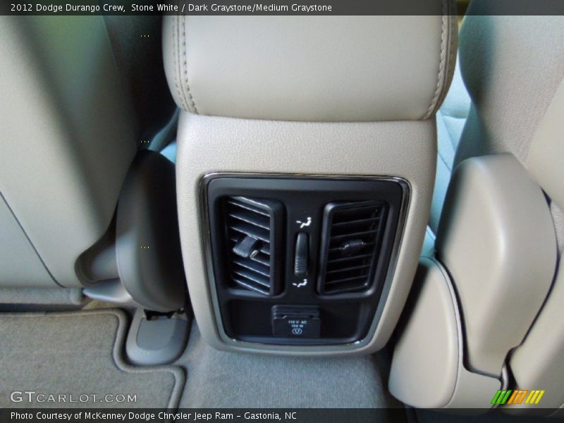 Stone White / Dark Graystone/Medium Graystone 2012 Dodge Durango Crew