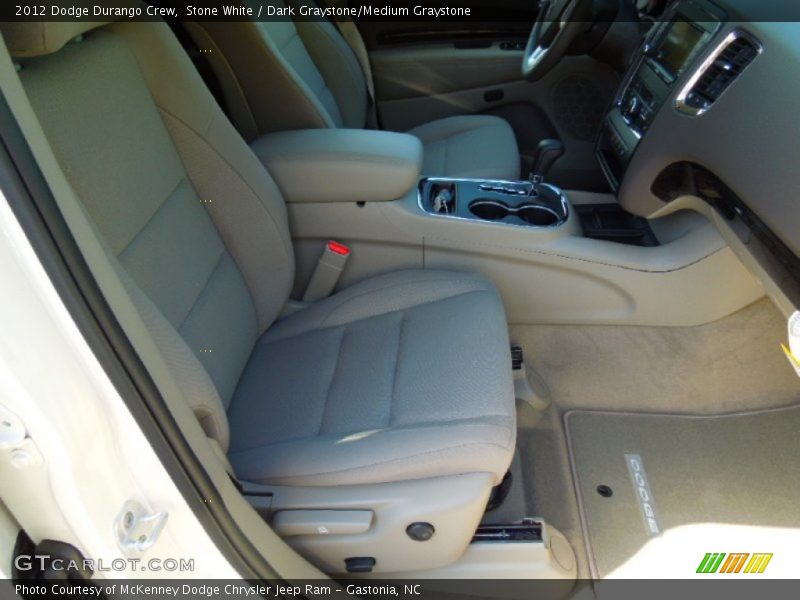 Stone White / Dark Graystone/Medium Graystone 2012 Dodge Durango Crew