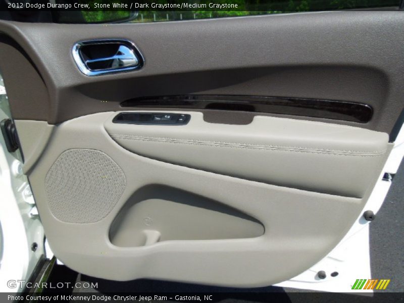 Stone White / Dark Graystone/Medium Graystone 2012 Dodge Durango Crew