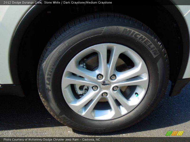 Stone White / Dark Graystone/Medium Graystone 2012 Dodge Durango Crew