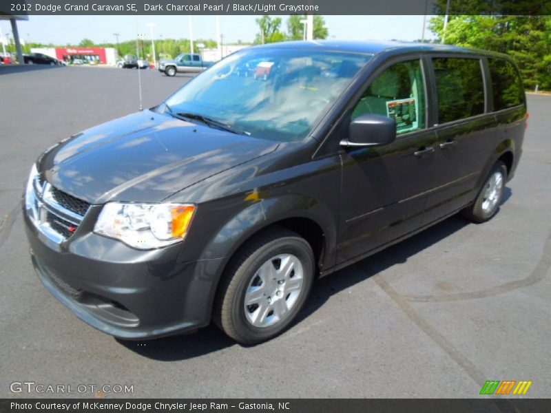 Dark Charcoal Pearl / Black/Light Graystone 2012 Dodge Grand Caravan SE