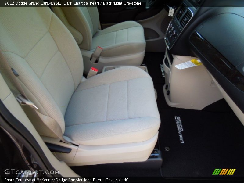 Dark Charcoal Pearl / Black/Light Graystone 2012 Dodge Grand Caravan SE
